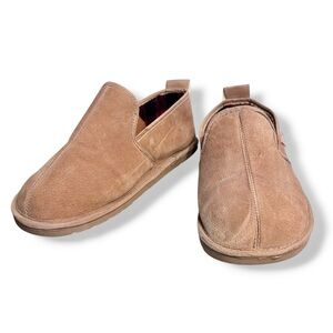 STAHEEKUM Tan Suede Flannel Lined Slipper Size 13